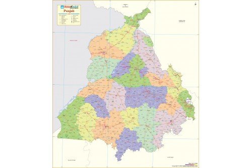 Punjab Detailed Map