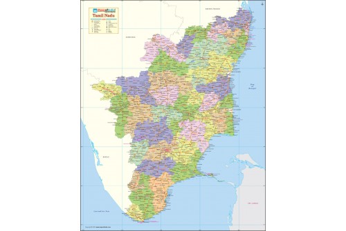 Tamil Nadu Detailed Map
