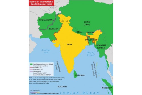 The International Border Lines of India