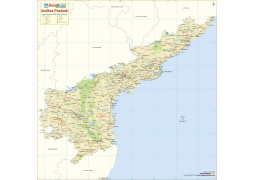 Andhra Pradesh Large Map