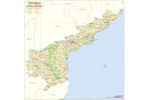 Andhra Pradesh Large Map