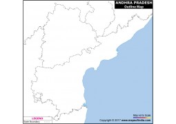 Andhra Pradesh Outline Map