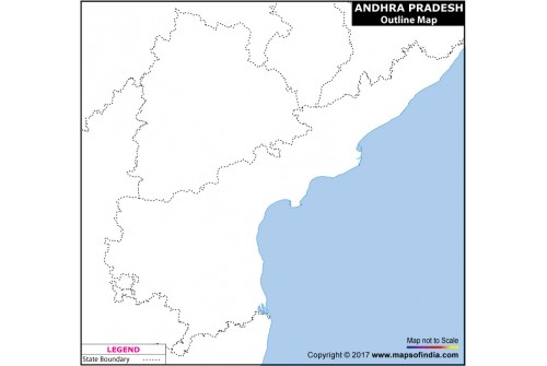 Andhra Pradesh Outline Map