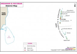 Andaman and Nicobar District Map