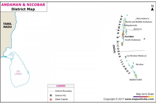 Andaman and Nicobar District Map