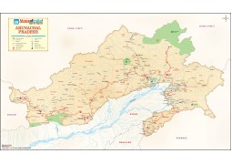 Arunachal Pradesh Antique Map