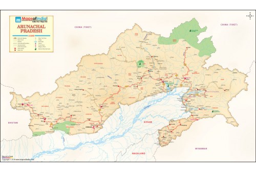 Arunachal Pradesh Antique Map