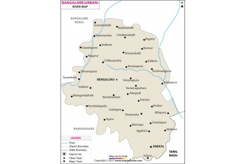 Bengaluru Urban River Map