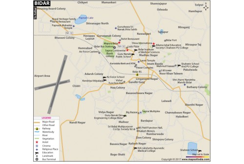Bidar City Map
