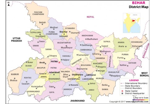 Bihar District Map
