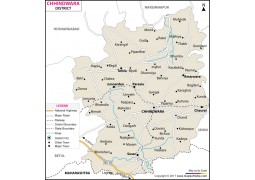 Chhindwara District Map