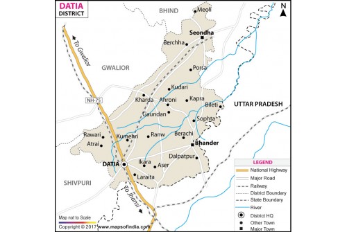 Datia District Map