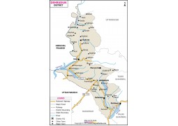 Dehradun District Map, Uttarakhand