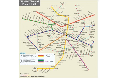 Delhi Metro Map Phase 3