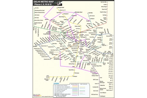 Delhi Metro Map Phase 4