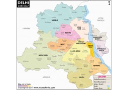 Delhi Zone Map