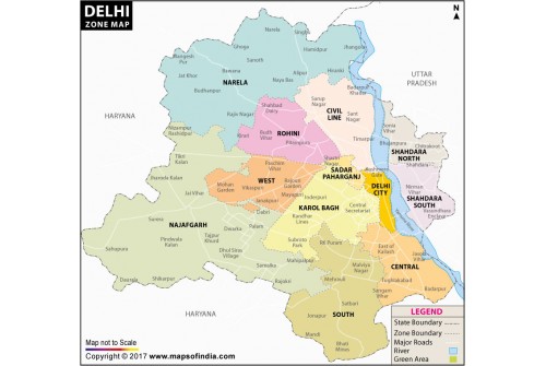 Delhi Zone Map