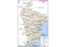 East Godavari District Map