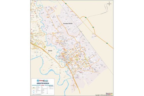 Greater Noida Large Map