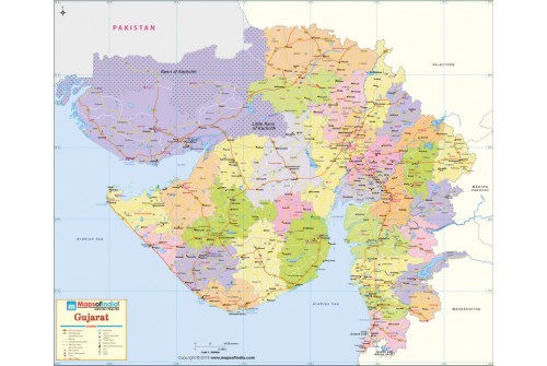 Gujarat Detailed Map