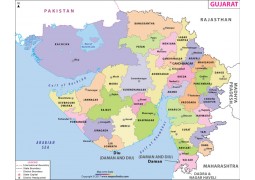 Gujarat District Map