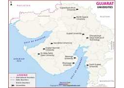 Gujarat Universities Map