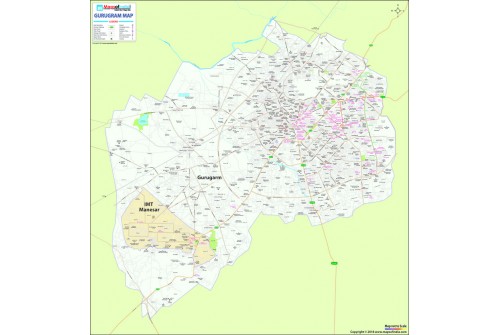 Gurugram Large City Map