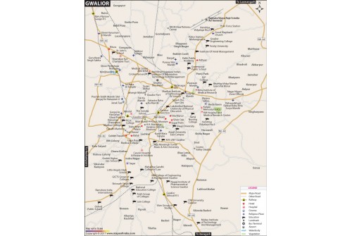 Gwalior City Map