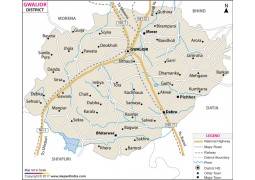 Gwalior District Map