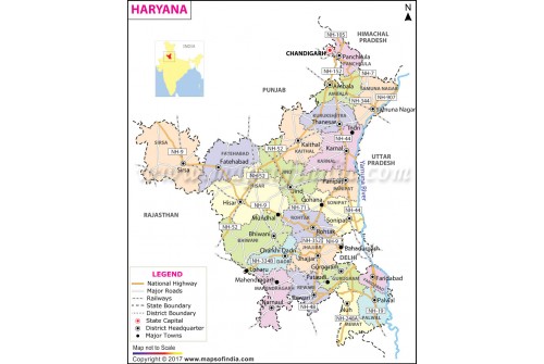Haryana Map