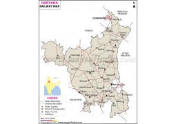 Haryana Railway Map