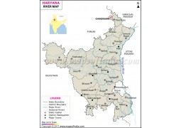 Haryana River Map