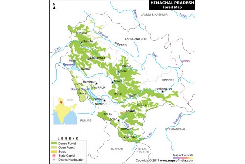 Himachal Pradesh Forest Map