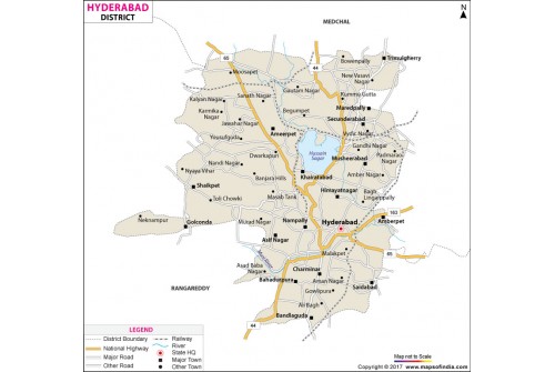 Hyderabad District Map