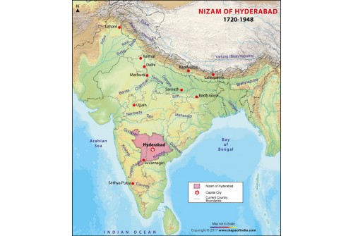 Nizam of Hyderabad Map