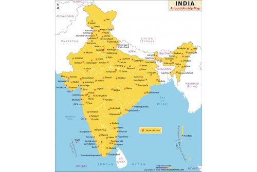 India Airport Map