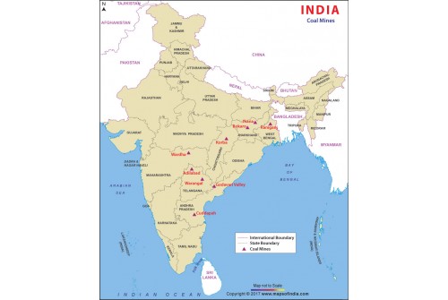 India Coal Mines Map