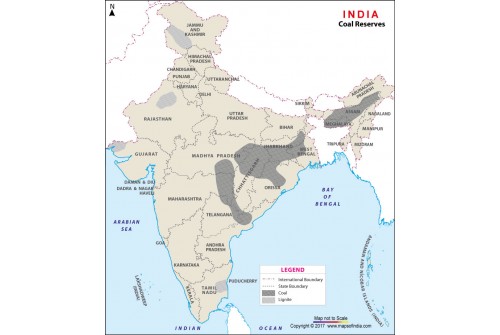 India Coal Reserves Map