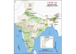 India Commercial Crops Map