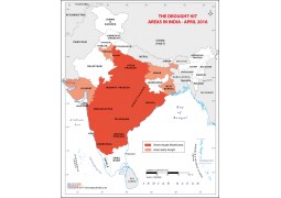 India Drought Prone Areas 2016 Map