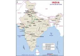 India Gas Pipelines Map