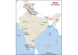 India Hill Stations Map