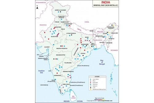 India Non Metallic Mineral Map