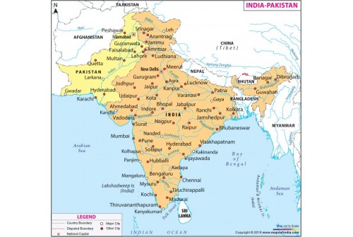 India Pakistan Map