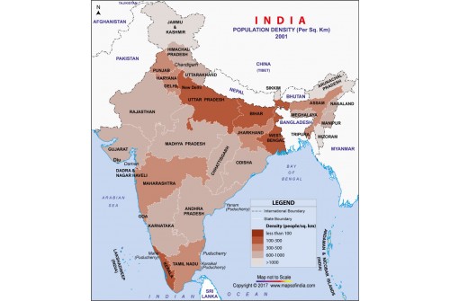 India Population Density Map