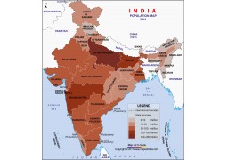 India Population Map 2011