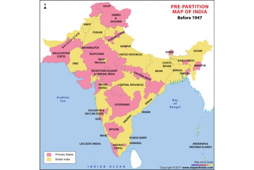 India Pre-Partition Map