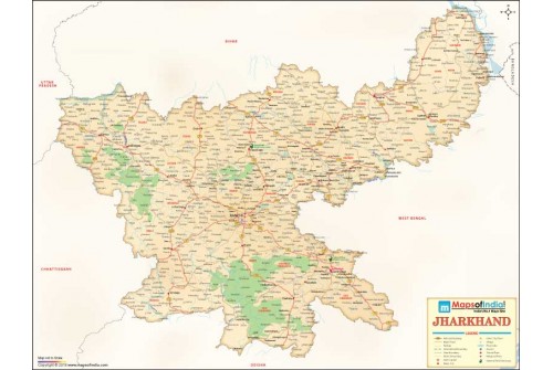 Jharkhand Antique map