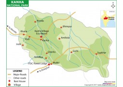 Kanha National Park Map