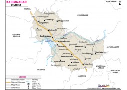 Karimnagar District Map